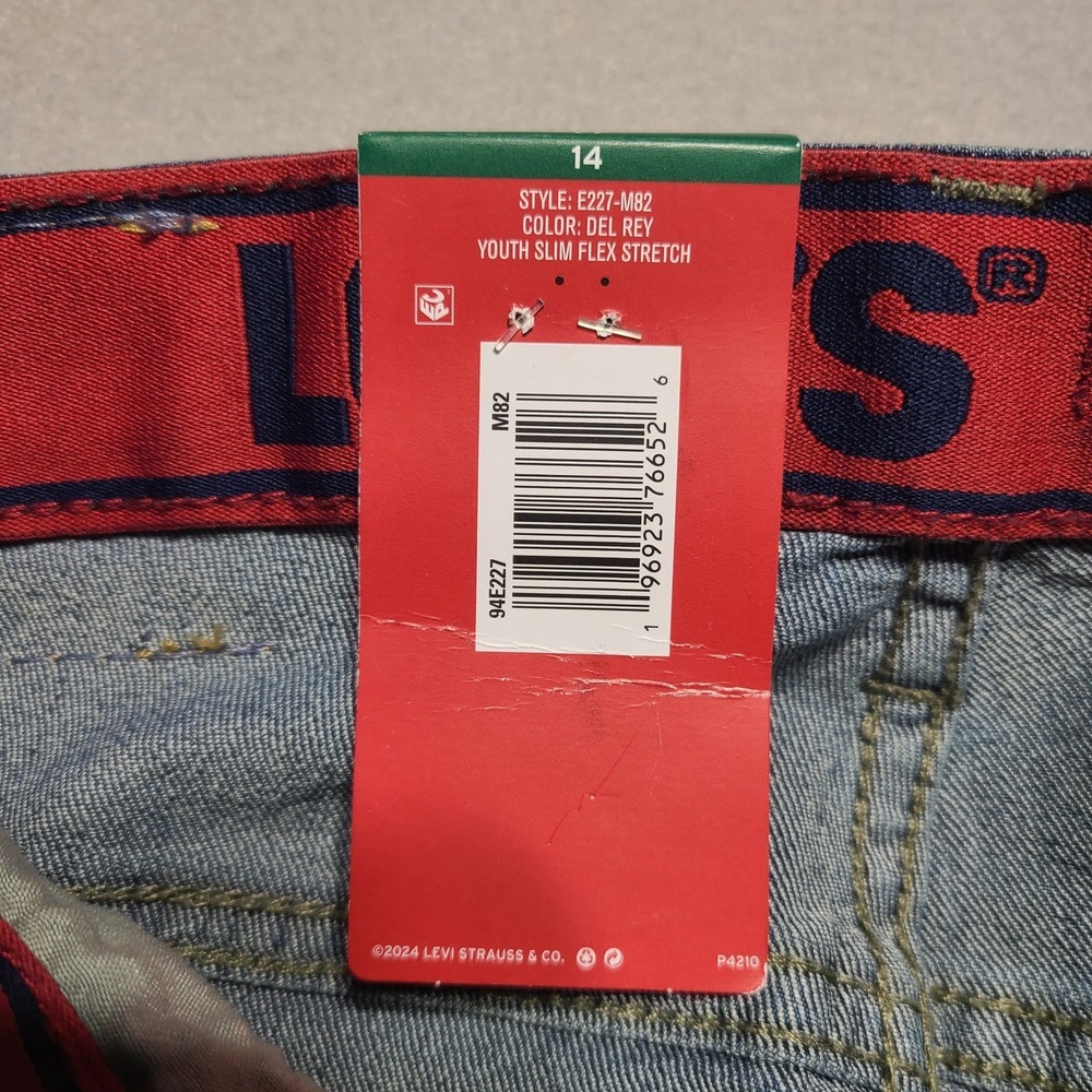 NEW Levi's 511 Youth Size 14 REG Slim Stretch Flex (27 x 29) NWT - Picture 9 of 10
